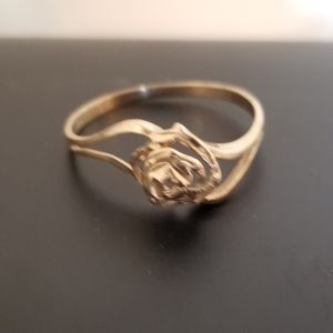 10K Gold Rose Ring